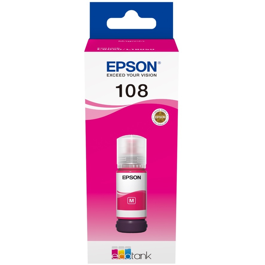 Epson C13T09C34A 108 EcoTank Magenta ink bottle (70ML)